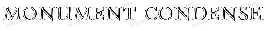 Monument Condensed Italic字体转换